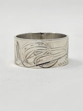 Load image into Gallery viewer, 3/8&quot; Raven ring - Size 7 by Billy Cook
