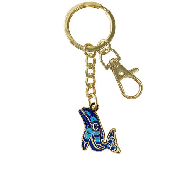 Enamel Keychain - Whale by Ryan Cranmer