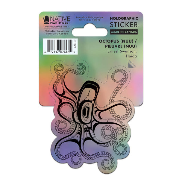 Holographic Sticker - Octopus (Nuu) by Ernest Swanson