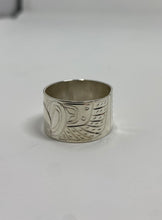 Load image into Gallery viewer, 1/2&quot; Raven ring - size 11 by Billy Cook
