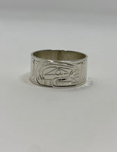 Load image into Gallery viewer, 3/8&quot; Killer whale ring - Size 9 by Billy Cook
