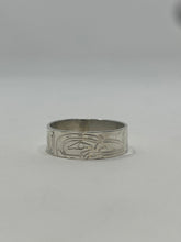 Load image into Gallery viewer, 1/4&quot; Raven ring - size 7.5 by Billy Cook
