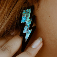 Load image into Gallery viewer, Lightning Bolt earrings by Copper Canoe Woman
