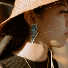 Load image into Gallery viewer, Lightning Bolt earrings by Copper Canoe Woman
