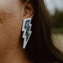 Load image into Gallery viewer, Lightning Bolt earrings by Copper Canoe Woman
