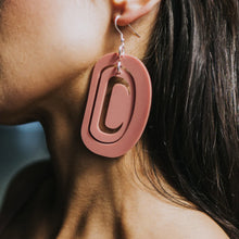 Load image into Gallery viewer, Large Ovoid earring by Copper Canoe Woman
