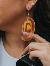 Load image into Gallery viewer, Large Ovoid earring by Copper Canoe Woman
