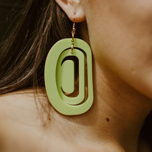 Load image into Gallery viewer, Large Ovoid earring by Copper Canoe Woman
