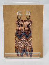 Load image into Gallery viewer, Copper/beaded earrings by Valerie Lancaster
