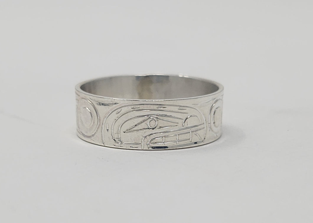 1/4” Killer Whale Ring - Size 9 By Billy Cook