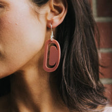 Load image into Gallery viewer, Small Ovoid earrings by Copper Canoe Woman
