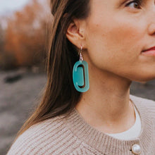 Load image into Gallery viewer, Small Ovoid earrings by Copper Canoe Woman
